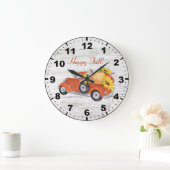 Herfst Rustic  Oranje vrachtwagen met pompoenen Grote Klok (Huis)