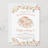 Herfst Rustic Pumpkin - Patch 8e verjaardag Kaart (Voorkant)