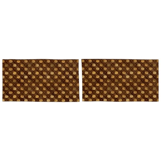 Herfst Rustic Shabby Chic Gold Pumpkins  Kussensloop (Achterkant-Set)