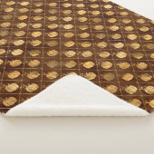 Herfst Rustic Shabby Chic Gold Pumpkins  Sherpa Deken (3/4)