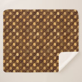 Herfst Rustic Shabby Chic Gold Pumpkins  Sherpa Deken (Voorkant (horizontaal))