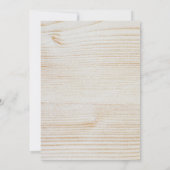 Herfst Rustic Wood String Lights Dinner Party Kaart (Achterkant)