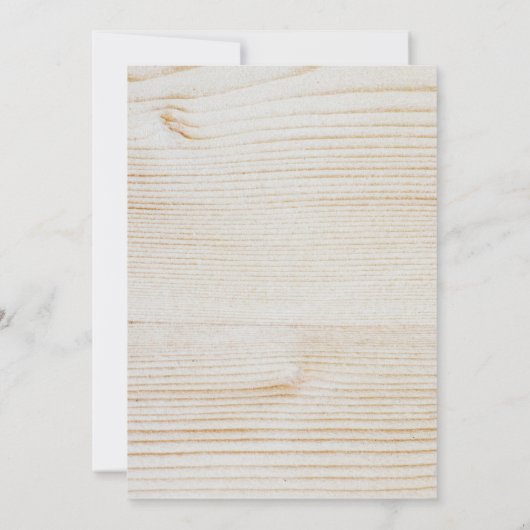 Herfst Rustic Wood String Lights Dinner Party Kaart (Achterkant)