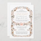 Herfst Rustic Woodland  Vrijgezellenfeest Kaart (Voorkant / Achterkant)