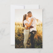 Herfst Rustiek Boho Chic Wildflower Foto bruiloft Save The Date (Achterkant)