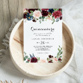 Herfst Rustiek Bourgondië Quinceañera Verjaardagsf Kaart