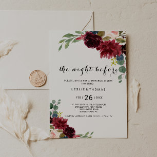 Herfst Rustiek Dazzling Bourgondië Repetitie diner Kaart