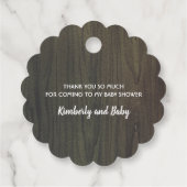 Herfst rustiek land Baby shower dank u Bedankjes Labels (Achterkant)
