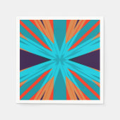 Herfst Rustiek Land Turkoois Sinaasappel Paarse St Servet (Voorkant)