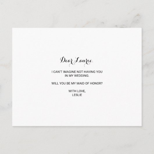 Herfst Rustiek oogverblindend Bourgondië Maid of H Uitnodiging Briefkaart (Achterkant)