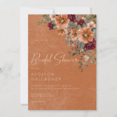 Herfst Rustiek Rust & Wijn Bloemen Vrijgezellenfee Kaart (Voorkant)