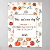 Herfst Rustiek Vrijgezellenfeest Recept Kaart Poster (Voorkant)