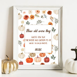 Herfst Rustiek Vrijgezellenfeest Recept Kaart Poster