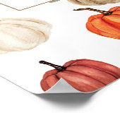 Herfst Rustiek Vrijgezellenfeest Recept Kaart Poster (Hoek)