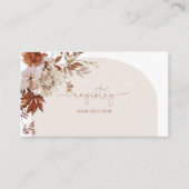 Herfst rustiek vrijgezellenfeest register informatiekaartje (Voorkant)