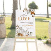 Herfst rustiek wit pompoen Vrijgezellenfeest Kaart