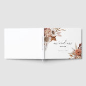 Herfst rustieke bloemen gepersonaliseerde bruiloft gastenboek (Volledig)