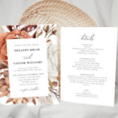 Herfst rustieke bloemen, ingelijst een stuk bruilo kaart