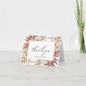 Herfst rustieke bloemen ingelijst gepersonaliseerd kaart (Voorkant)