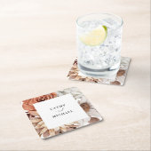 Herfst rustieke bloemen, ingelijst herfst bruiloft kartonnen onderzetters (Insitu)