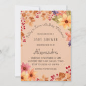 Herfst Rustieke Bloemen Verliefd Op Baby shower Kaart (Voorkant)