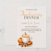 Herfst rustieke Boho pompoen kruiden Thanksgiving Kaart (Voorkant / Achterkant)