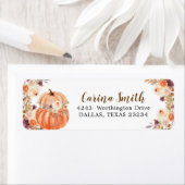 Herfst rustieke Boho pompoen Onederful adreslabel Etiket (Insitu)