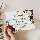 Herfst rustieke Bourgondische bruiloft receptie Ka Kaart