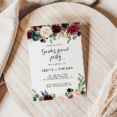 Herfst rustieke Bourgondische Geslacht Onthullen P Kaart