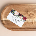 Herfst rustieke Bourgondische kalligrafie bruiloft Informatiekaartje<br><div class="desc">Deze herfst rustieke bourgondische kalligrafie bruiloft website bijsluiter kaart is perfect voor een moderne bruiloft. Het ontwerp is voorzien van bordeaux,  rode,  marine,  blauwe en blush stralende en sierlijke handbeschilderde bloemen,  inspirerende natuurlijke schoonheid.</div>