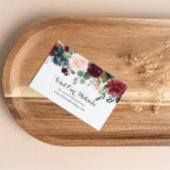 Herfst rustieke Bourgondische kalligrafie bruiloft Informatiekaartje