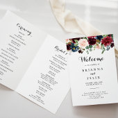 Herfst rustieke Bourgondische kalligrafie gevouwen Programma