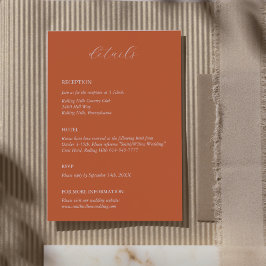 Herfst rustieke bruiloft behuizing Kaart