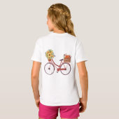 Herfst. Rustieke fiets met zonnebloemen T-shirt (Achterkant volledig)