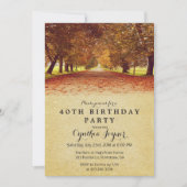 HERFST - Rustieke Herfst Herfst Verjaardagsuitnodi Kaart (Voorkant)