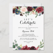 Herfst rustieke kalligrafie Laten we feest vieren Kaart (Voorkant)