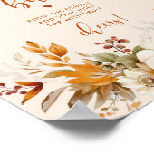 Herfst rustieke mimosa bar poster (Hoek)