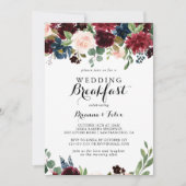 Herfst rustieke moderne kalligrafie bruiloft ontbi kaart (Voorkant)