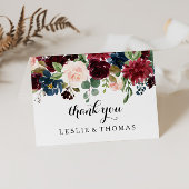 Herfst rustieke oogverblindende Bourgondië bedankj Bedankkaart