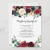 Herfst rustieke oogverblindende Bourgondische brui Kaart (Voorkant)