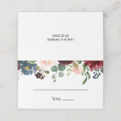 Herfst rustieke oogverblindende Bourgondische brui Plaatskaartje (Buitenkant ongevouwen)