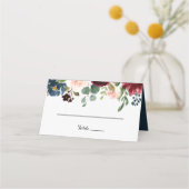 Herfst rustieke oogverblindende Bourgondische brui Plaatskaartje (Voorkant)