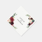 Herfst rustieke oogverblindende Bourgondische brui Servet (Hoek)