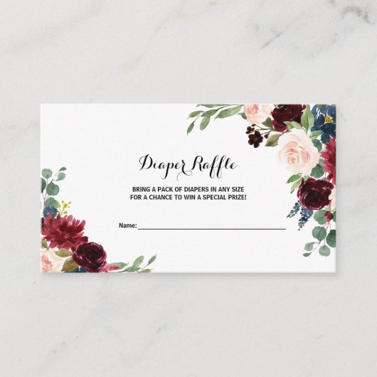 Herfst rustieke oogverblindende Bourgondische luie Informatiekaartje (Voorkant)