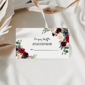 Herfst rustieke oogverblindende Bourgondische luie Informatiekaartje