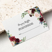 Herfst rustieke oogverblindende Bourgondische luie Informatiekaartje