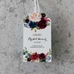 Herfst rustieke oogverblindende Bourgondische Vrij Cadeaulabel<br><div class="desc">Deze rustieke,  schitterende bordeaux vrijgezellenfeesten labels zijn ideaal voor een eenvoudig vrijgezellenfeest. Het ontwerp is voorzien van bordeaux,  rode,  marine,  blauwe en blush stralende en sierlijke handbeschilderde bloemen,  inspirerende natuurlijke schoonheid.</div>