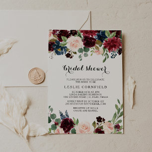 Herfst rustieke oogverblindende Bourgondische Vrij Kaart