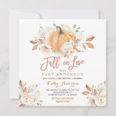 Herfst rustieke pompoen Baby shower Herfst in lief Kaart (Voorkant)