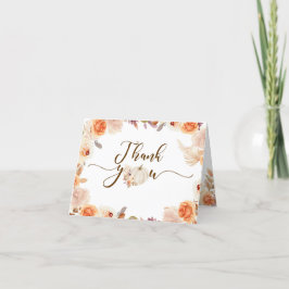 Herfst rustieke pompoen Onederful Verjaardag Gevou Bedankkaart